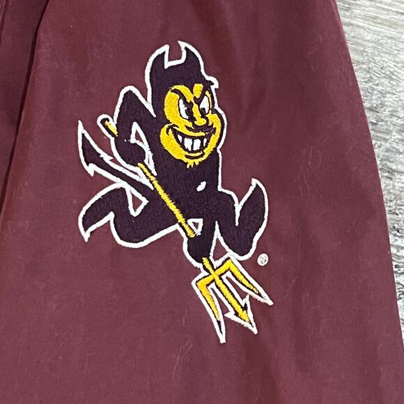 Vintage Arizona State ASU Pullover Jacket Crable Sportswear Maroon Gold Men's XL - Picture 3 of 11